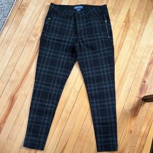 Democracy Black Plaid Pants